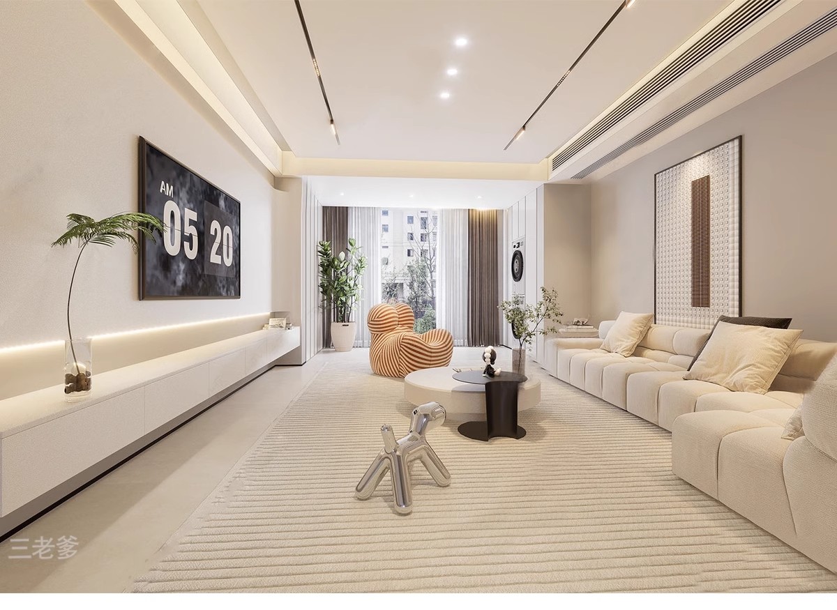 图片[5]-现代简约轻奢风格草图大师模型室内设计家装家具客厅卧室SU素材库-大怪兽分享