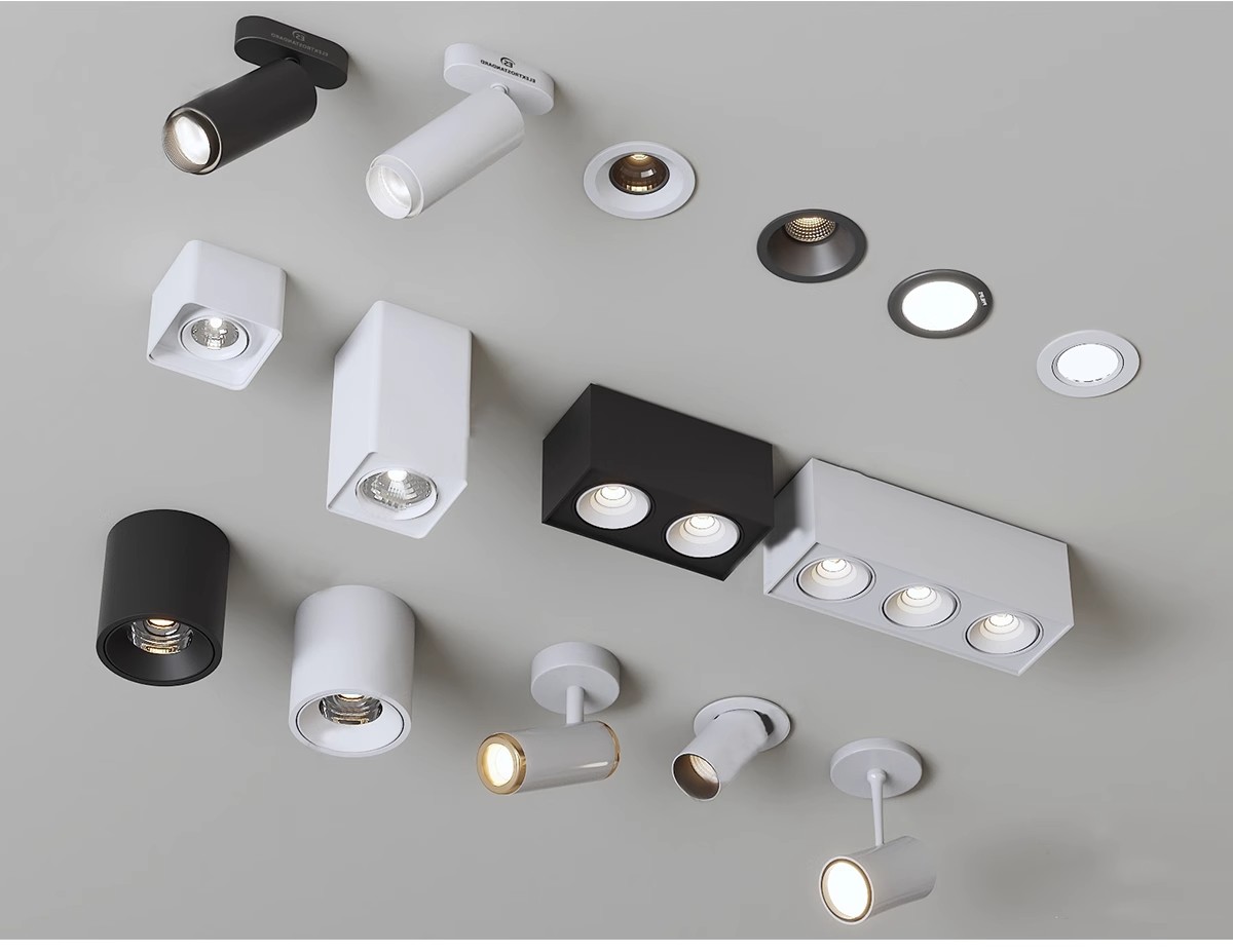 图片[5]-现代筒灯轨道射灯线条磁吸坎内嵌灯条双头舞台展示草图大师SU模型-大怪兽分享