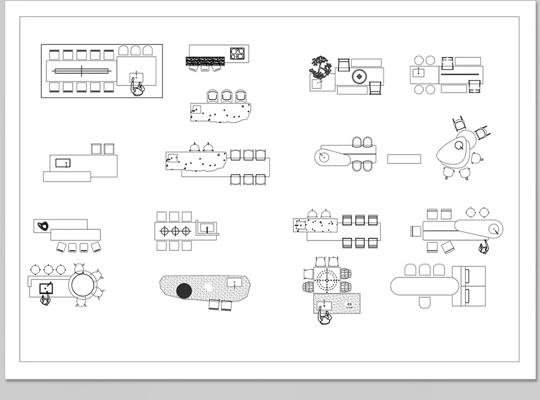 图片[5]-吧台CAD图库厨房吧椅现代室内家装西厨中岛台餐桌椅子图块施工图-大怪兽分享