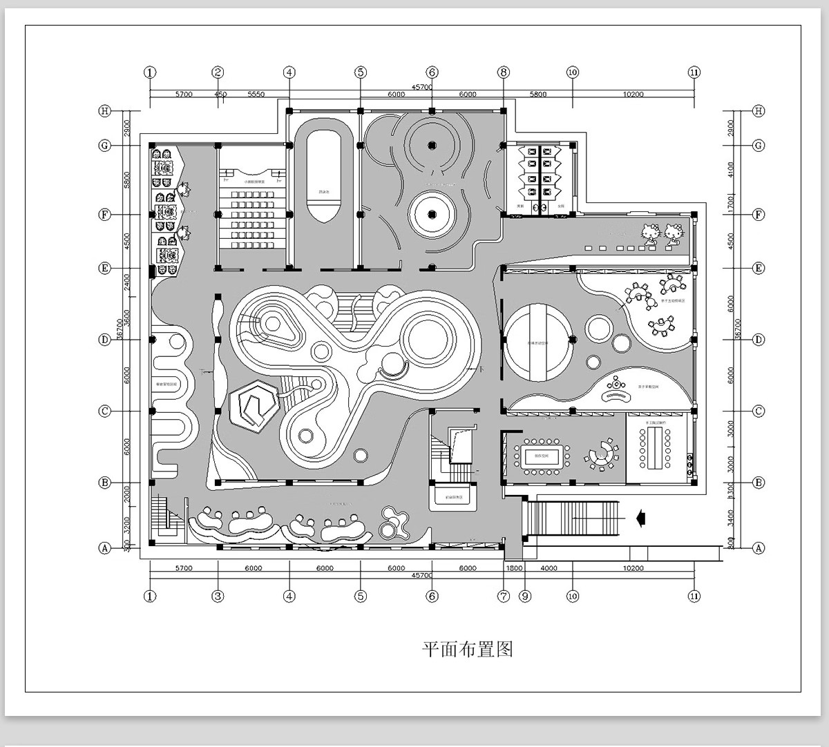 图片[5]-幼儿园CAD施工图 儿童乐园早教中心教室平面布局图室内设计效果图-大怪兽分享