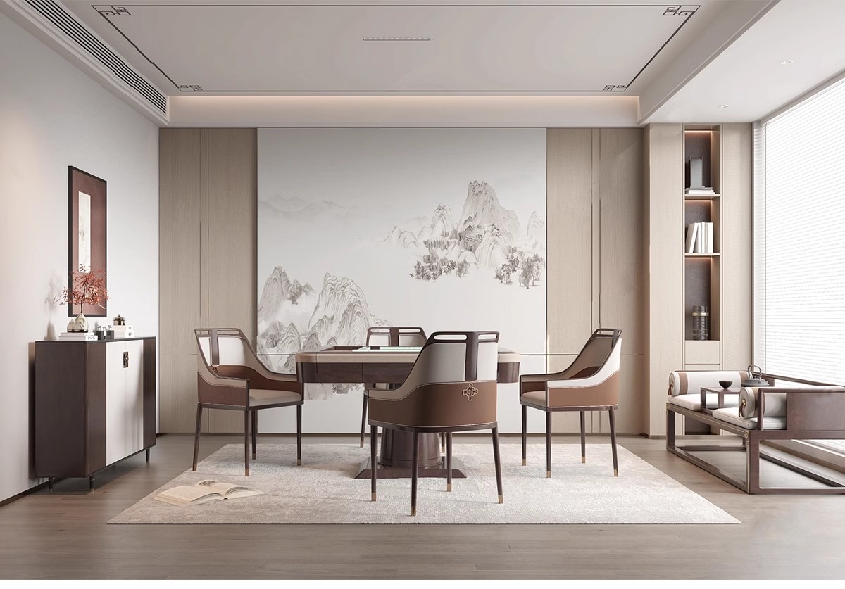 图片[5]-草图大师家装工装棋牌室麻将室围棋包厢包间娱乐室桌椅SU模型素材-大怪兽分享