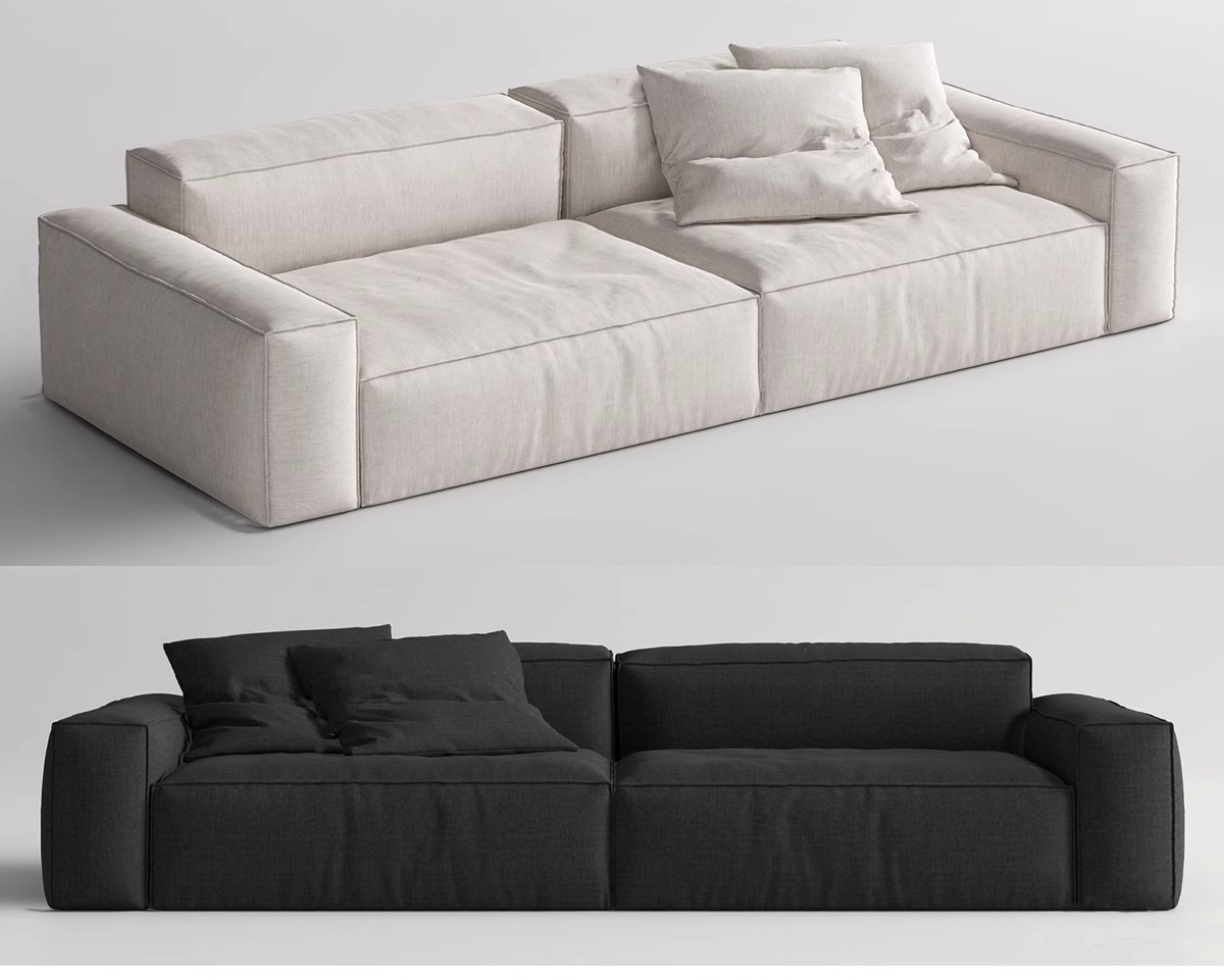 图片[5]-现代北欧沙发SU模型 客厅多人转角双人异形单人布艺沙发草图大师-大怪兽分享