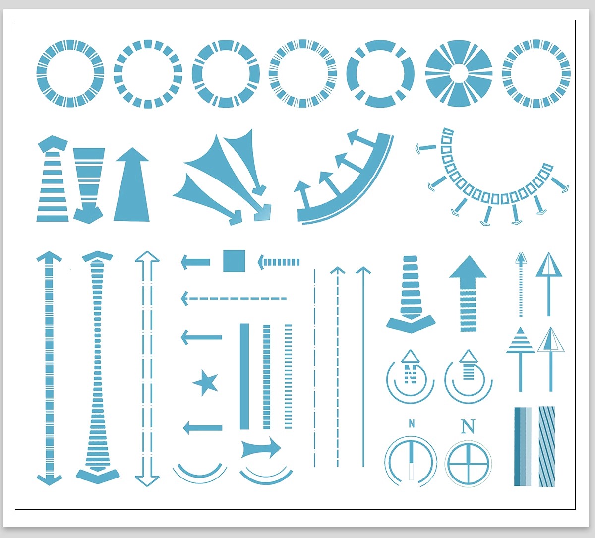 图片[4]-分析图常用箭头线条PSD源文件竞赛风格建筑景观设计PS文件素材库-大怪兽分享