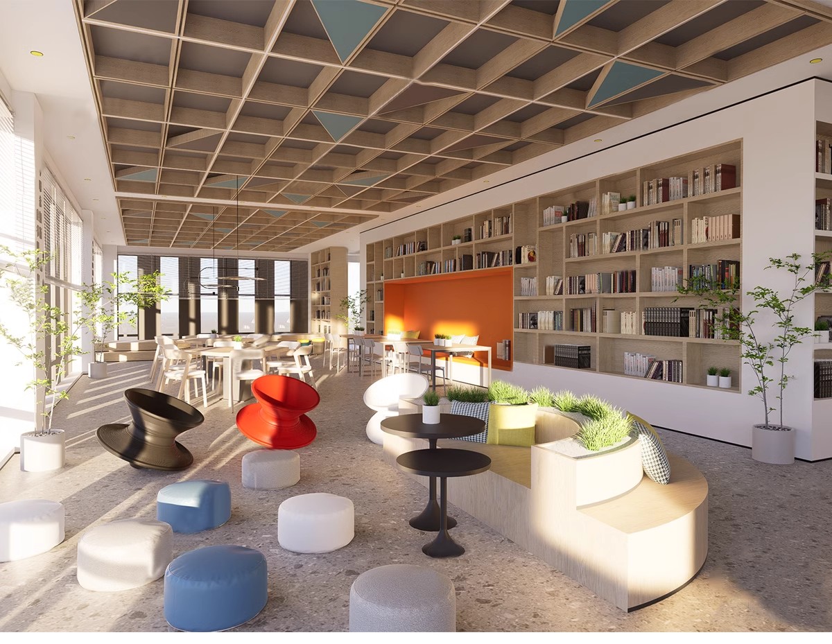 图片[5]-书吧SU模型 工业风书咖图书馆室内设计sketchup书店CAD施工图素材-大怪兽分享