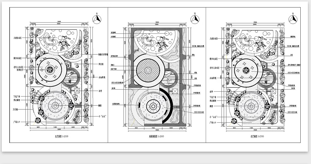 图片[5]-700套，园林景观公园小游园滨水湿地广场全套cad施工图规划平面设计方案-大怪兽分享