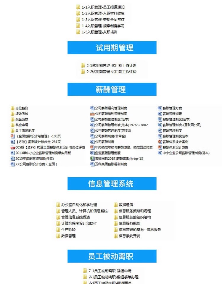 图片[3]-员工管理制度合同协议入职试用薪酬表格调动离职转职方案文档资料-大怪兽分享