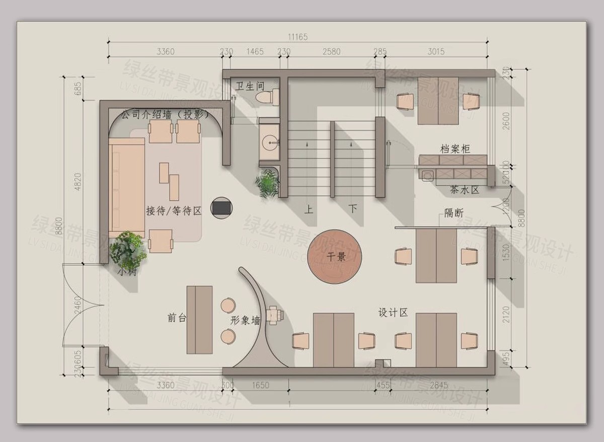 图片[5]-办公空间平面布置图 现代办公室工作室方案设计图纸室内CAD施工图-大怪兽分享