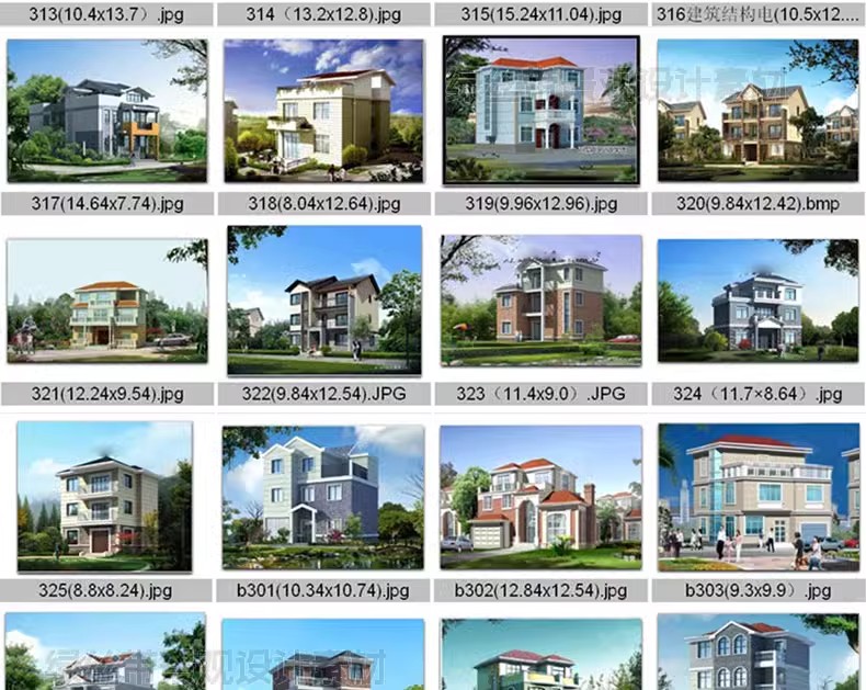 图片[5]-自建房别墅建筑新农村乡村效果施工图三层房屋结构设计图cad图纸-大怪兽分享