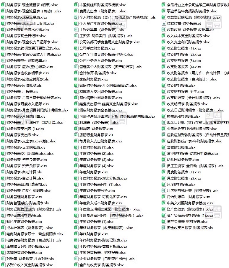 图片[3]-财务报表企业月季年度明细收支公司会计利润出纳记账excel模版格-大怪兽分享