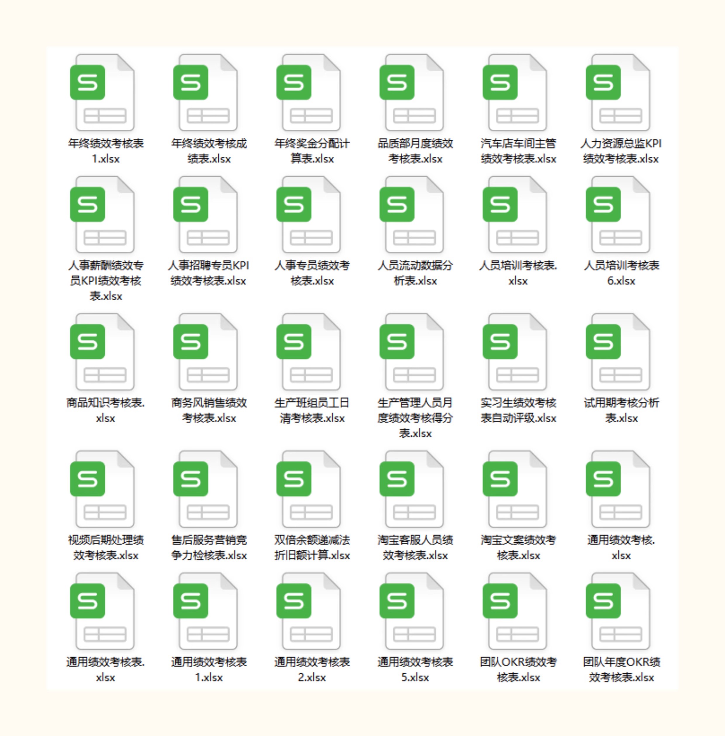 图片[5]-员工绩效考核表excel模板薪酬与绩效管理绩效考核薪酬激励kpi绩效-大怪兽分享