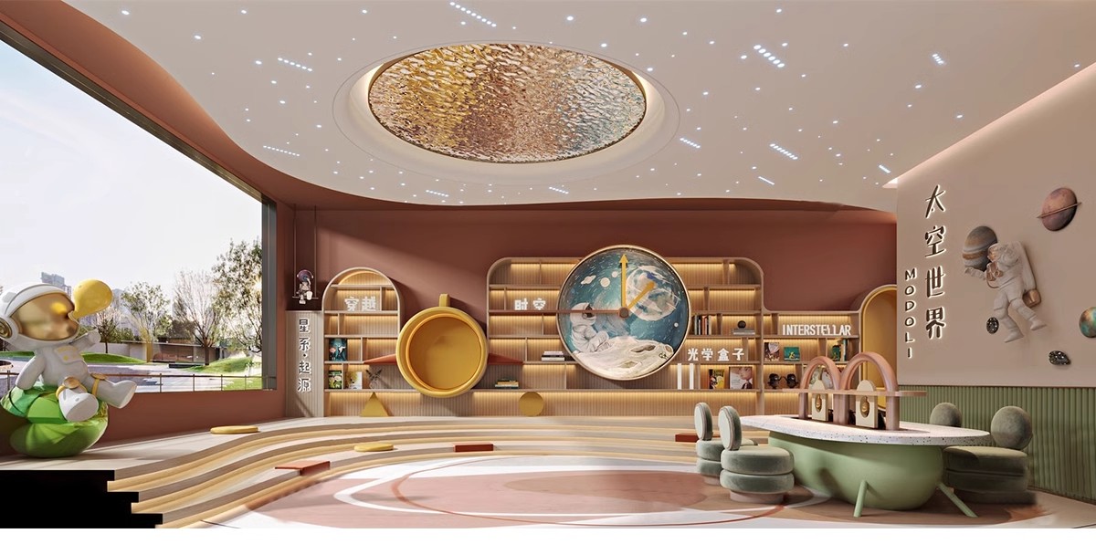 图片[4]-儿童乐园早教中心教室幼儿园3d模型室内CAD施工图3dmax效果平面SU-大怪兽分享