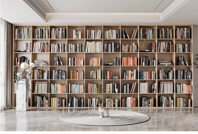 图片[6]-现代书架书柜木架置物架SU模型 创意工业风书吧书房设计草图大师-大怪兽分享