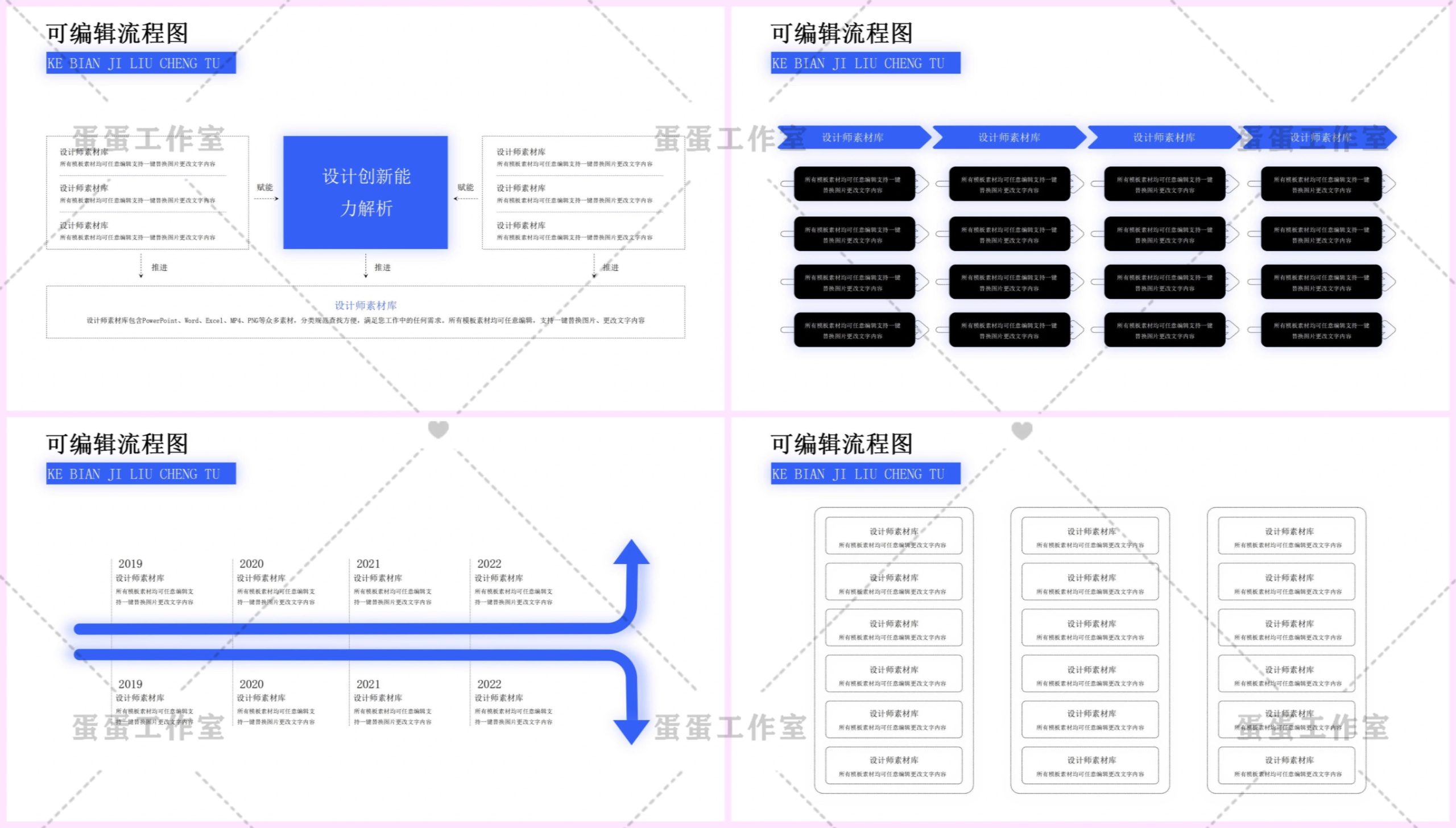 图片[3]-企业高端商务流程架构图逻辑图PPT模板高级感蓝色商业科技互联网-大怪兽分享