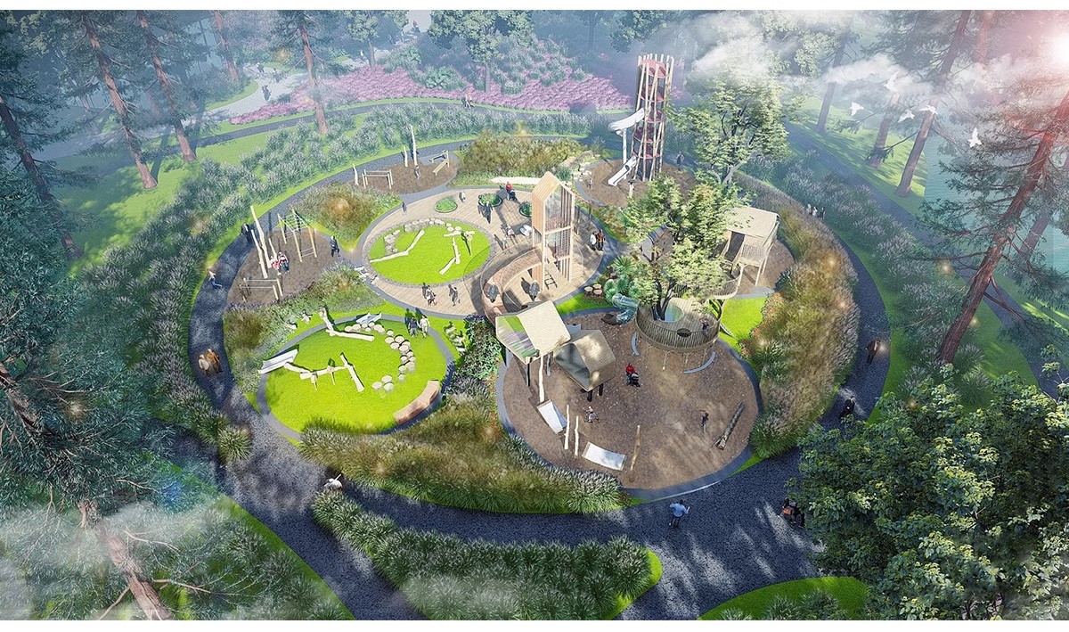 图片[6]-儿童乐园SU模型 游乐场活动区户外拓展训练设施CAD施工图草图大师-大怪兽分享