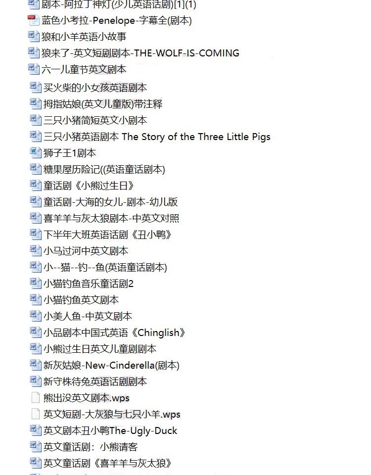 图片[5]-儿童英语剧本话剧ppt校园英文童话故事幼儿园情景剧舞台word剧本-大怪兽分享