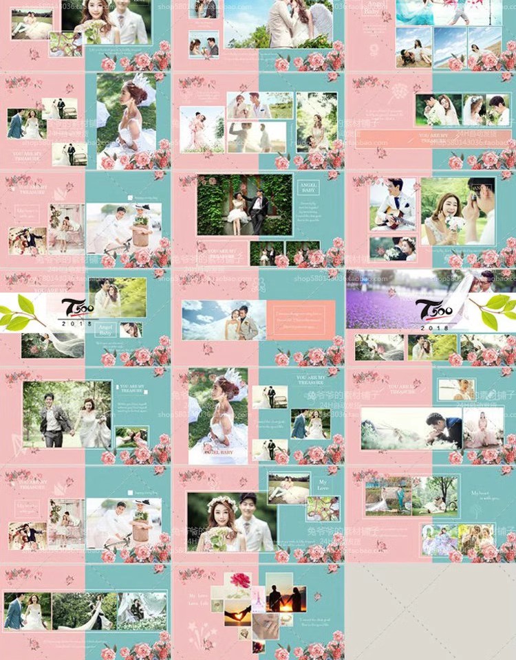 图片[4]-婚礼婚庆结婚婚纱照PPT模板开场制作片头视频MV电子相册设计素材-大怪兽分享