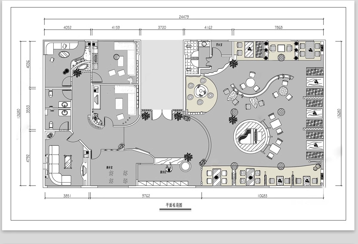 图片[5]-150套，咖啡厅咖啡馆CAD空间布局方案 奶茶店施工平面布置图店铺装修设计-大怪兽分享