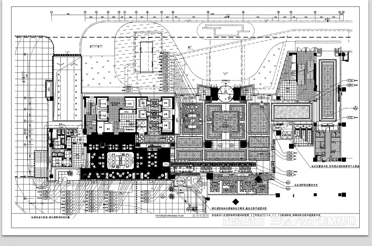 图片[5]-酒店大堂客房标间CAD图库 工装宾馆平面布置方案图块素材施工图-大怪兽分享