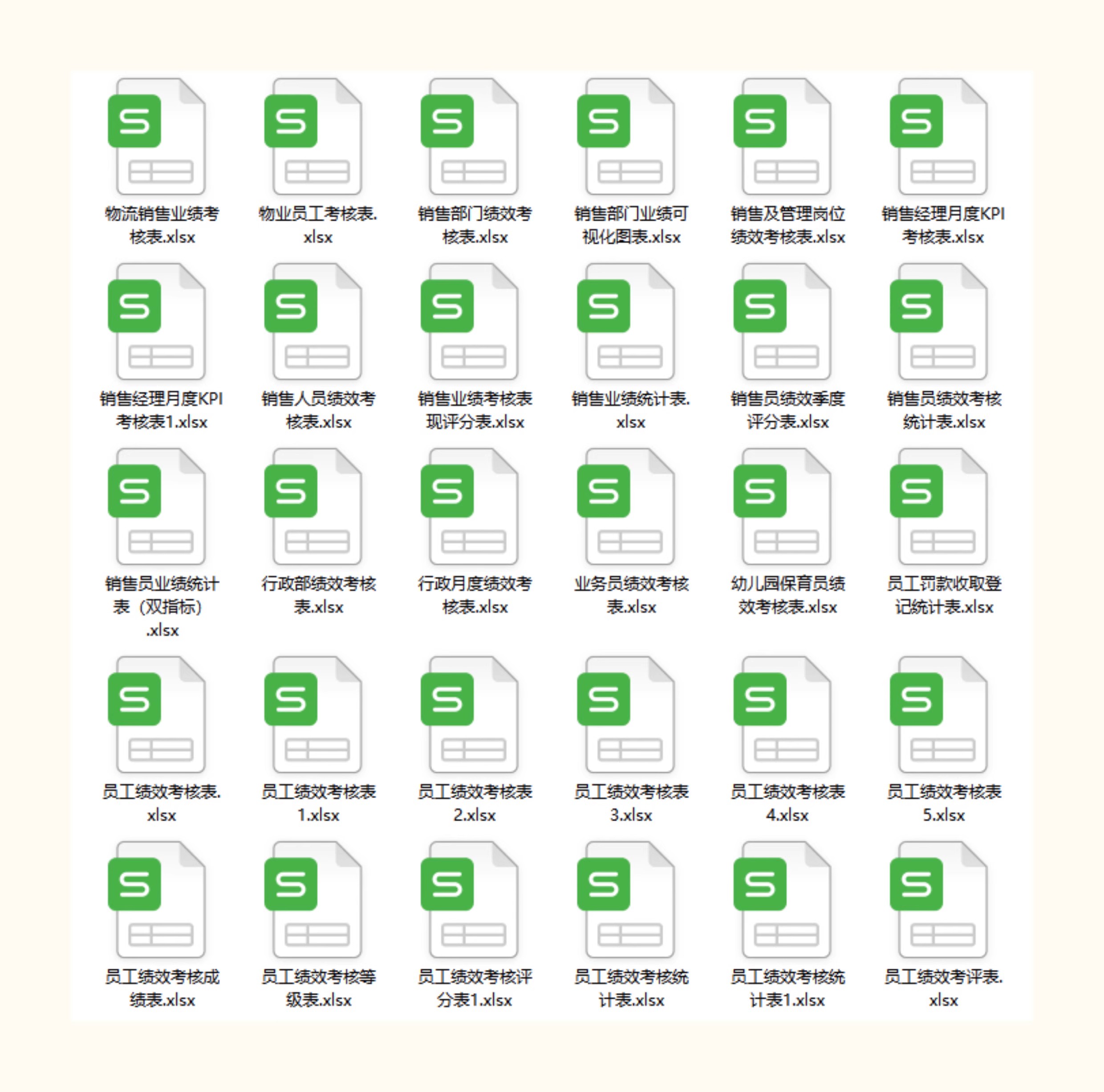 图片[6]-员工绩效考核表excel模板薪酬与绩效管理绩效考核薪酬激励kpi绩效-大怪兽分享