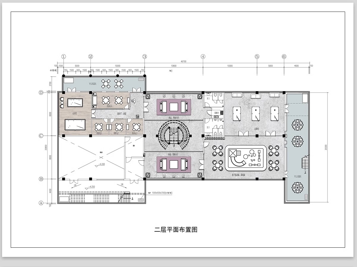 图片[7]-台球厅俱乐部cad施工图纸 装修设计工装室内休闲娱乐台球室效果图-大怪兽分享