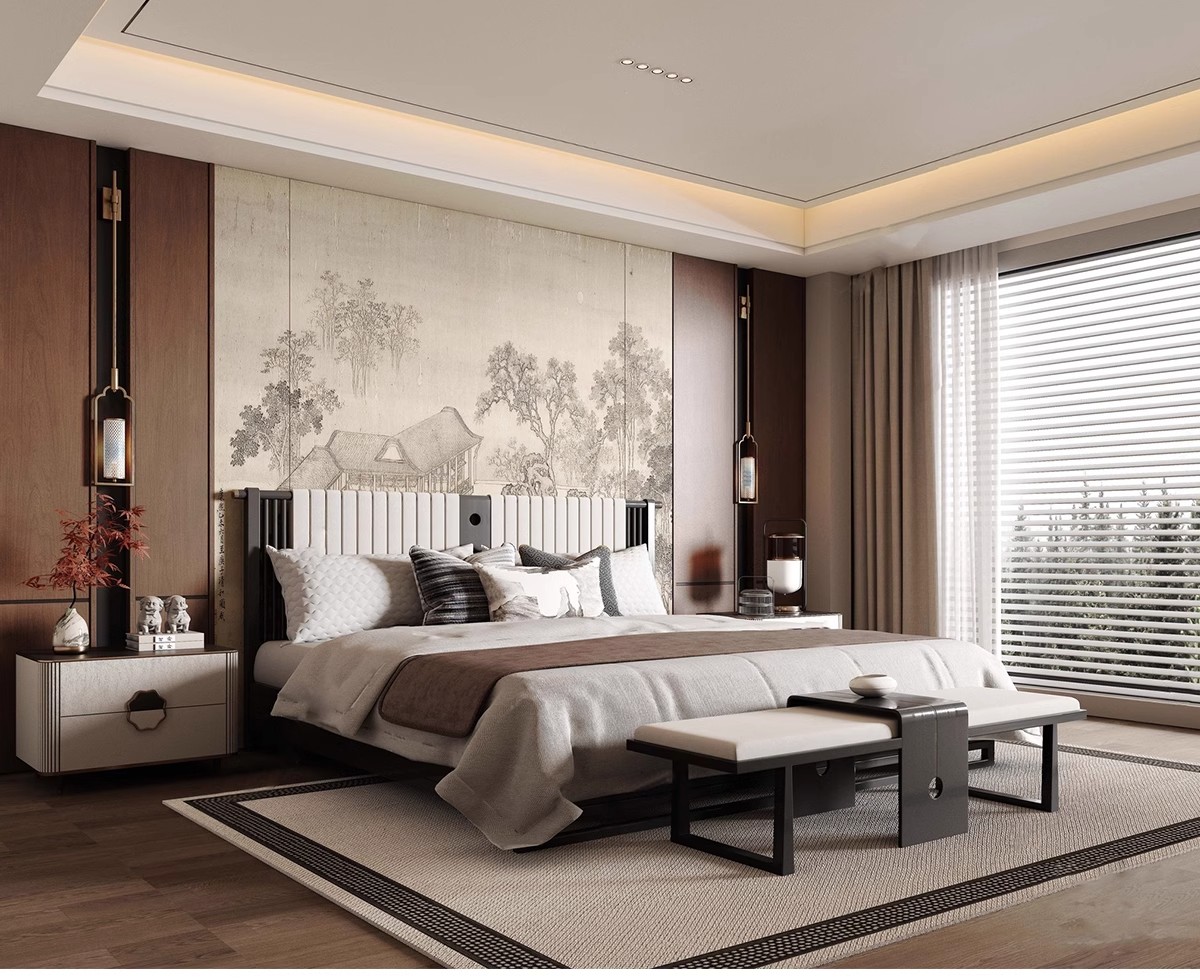 图片[7]-新中式风格SU模型室内家装客厅沙发家具餐桌椅卧室床草图大师素材-大怪兽分享