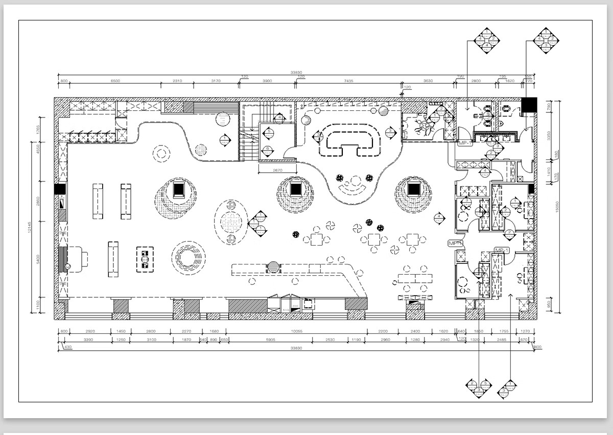 图片[6]-宠物店cad施工图纸 室内猫咖装修设计商店平面布置布局店铺效果图-大怪兽分享
