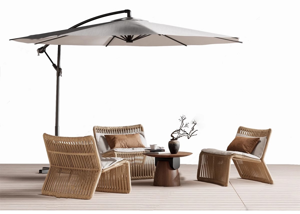 图片[7]-室外桌椅SU模型太阳伞户外咖啡厅休闲吧高脚凳躺椅沙发草图大师-大怪兽分享