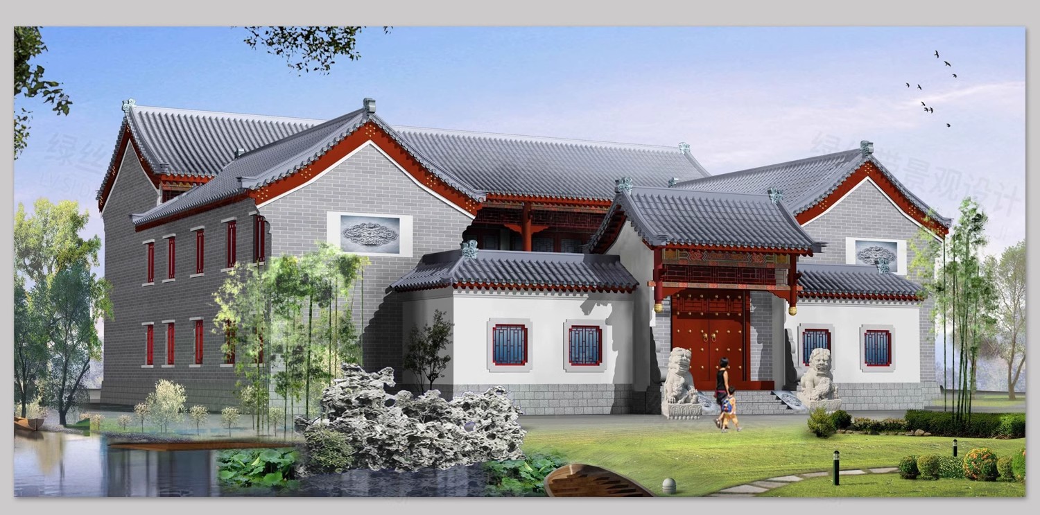 图片[6]-四合院三合院农村自建房新中式平面图仿古建筑设计图纸CAD施工图-大怪兽分享