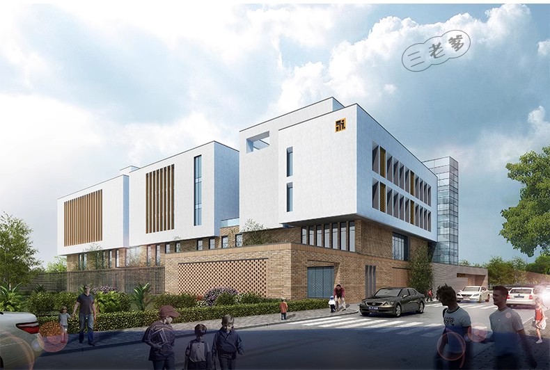 图片[7]-学校幼儿园建筑外观CAD施工图纸平面效果图 小学教学楼设计SU模型-大怪兽分享