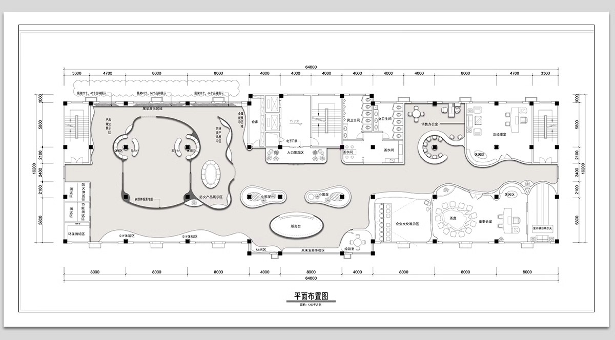 图片[8]-文化展厅CAD平面布置图 室内展馆企业科技历史展览馆方案布局设计-大怪兽分享