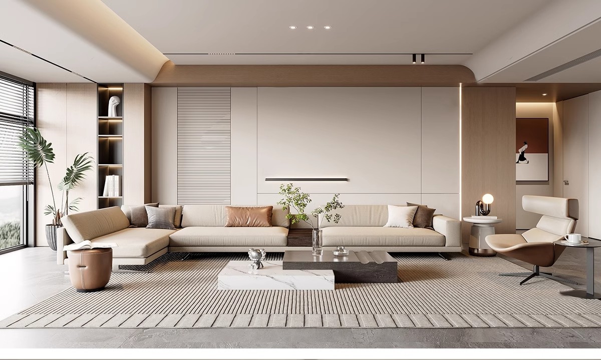 图片[8]-现代简约轻奢风格草图大师模型室内设计家装家具客厅卧室SU素材库-大怪兽分享