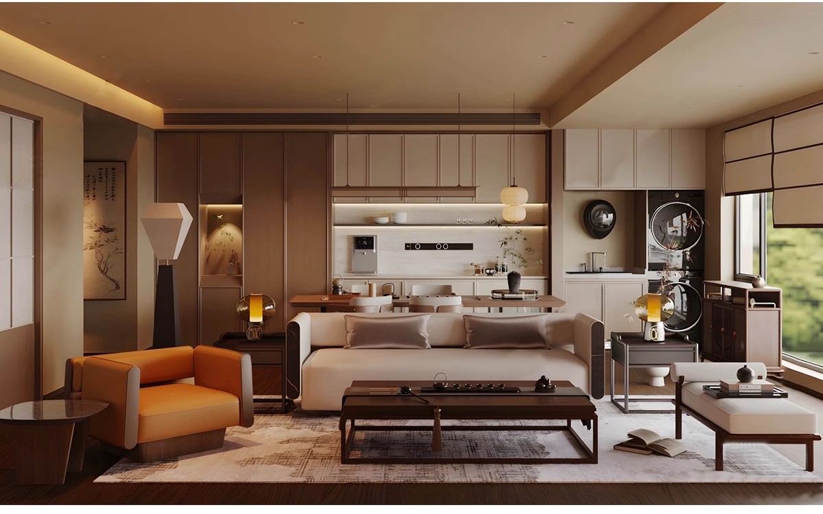 图片[8]-新中式风格SU模型室内家装客厅沙发家具餐桌椅卧室床草图大师素材-大怪兽分享