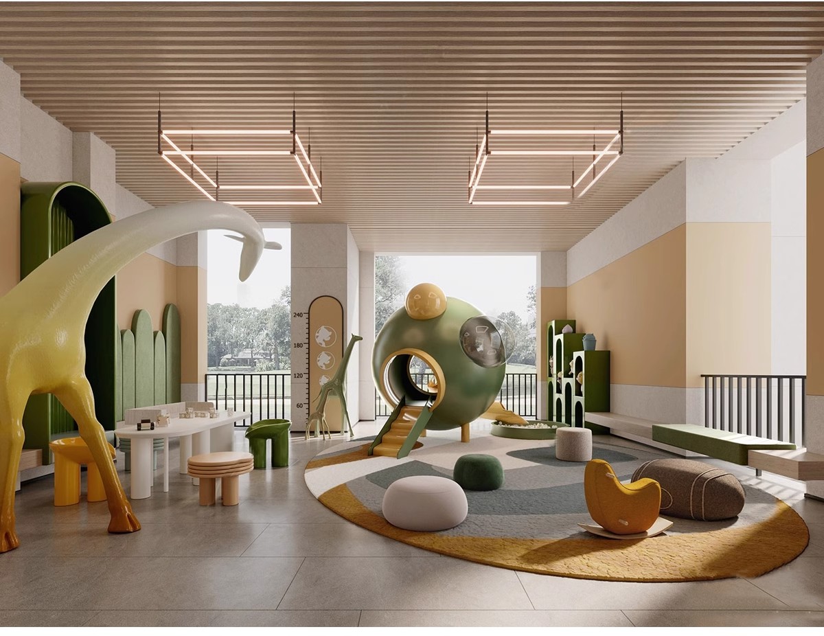 图片[6]-儿童乐园早教中心教室幼儿园3d模型室内CAD施工图3dmax效果平面SU-大怪兽分享