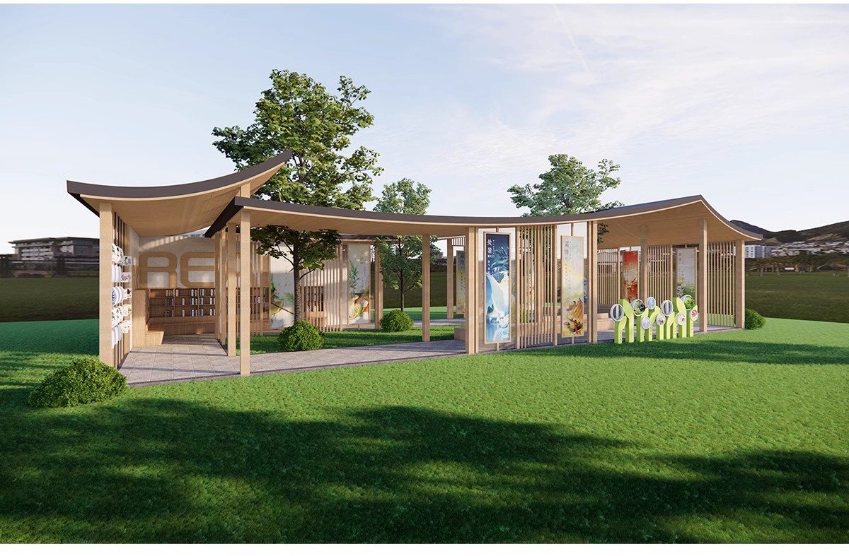 图片[8]-庭院防腐 木 花架休闲葡萄架长廊公园户外景观廊架su模型草图大师-大怪兽分享