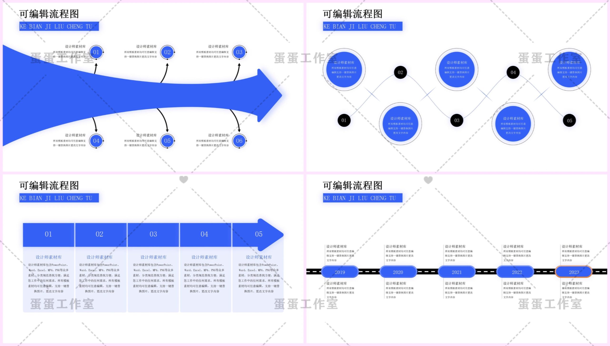 图片[5]-企业高端商务流程架构图逻辑图PPT模板高级感蓝色商业科技互联网-大怪兽分享