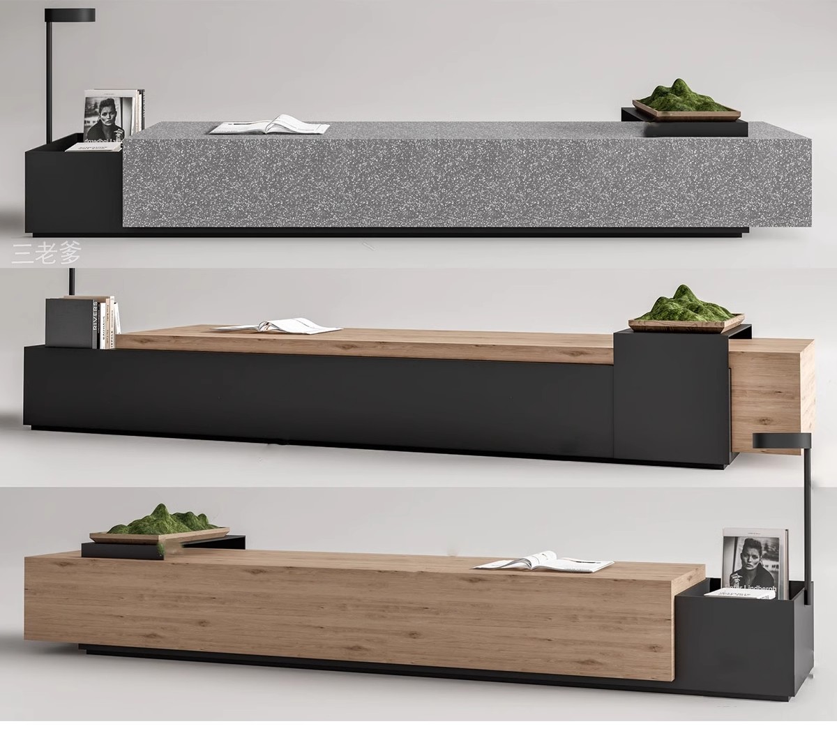 图片[8]-现代商业街广场景观座椅SU模型积木趣味种植树池坐凳小品草图大师-大怪兽分享