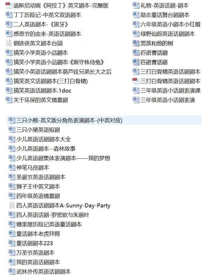 图片[7]-儿童英语剧本话剧ppt校园英文童话故事幼儿园情景剧舞台word剧本-大怪兽分享