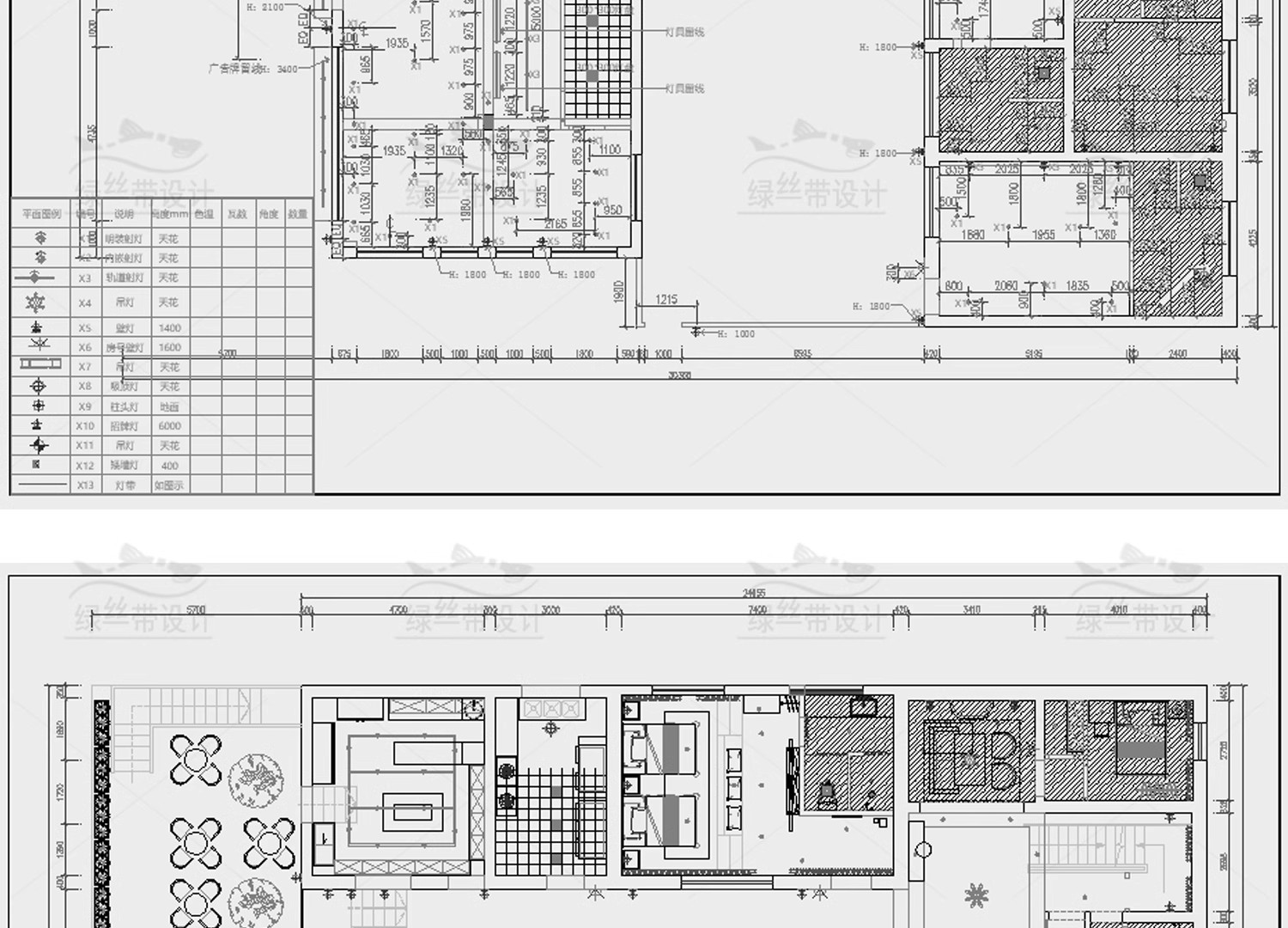 图片[8]-民宿酒店室内装修设计度假客栈客房CAD施工图方案布局布置 平面图-大怪兽分享