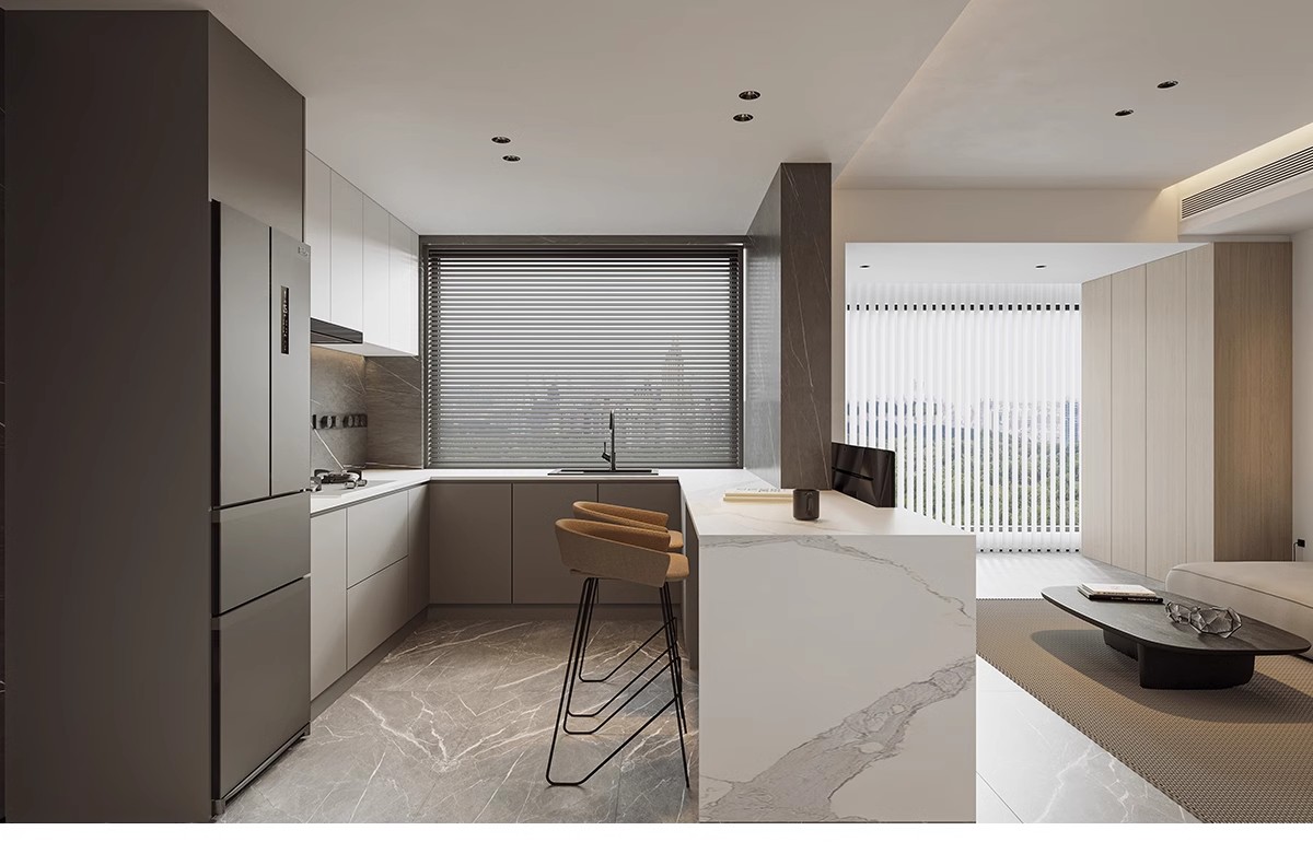 图片[8]-极简风格CAD施工图 现代装修设计全套水电平面立面房屋室内效果图-大怪兽分享