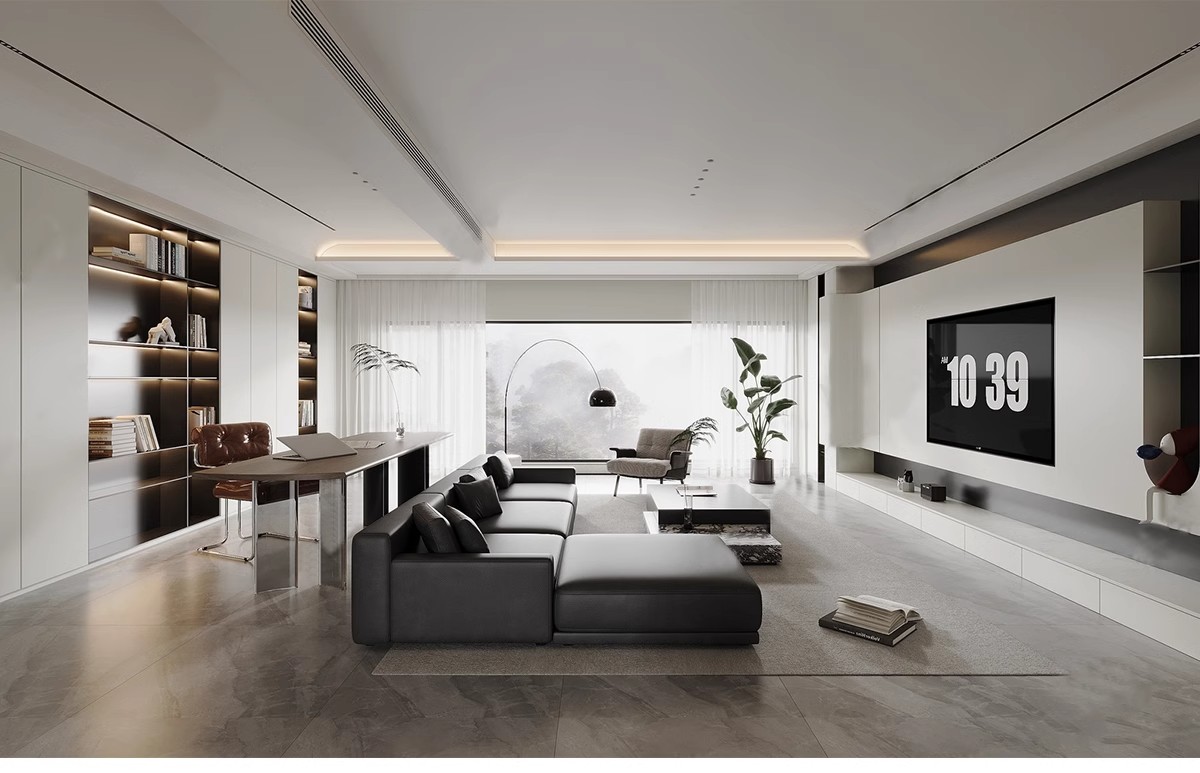 图片[9]-现代简约轻奢风格草图大师模型室内设计家装家具客厅卧室SU素材库-大怪兽分享