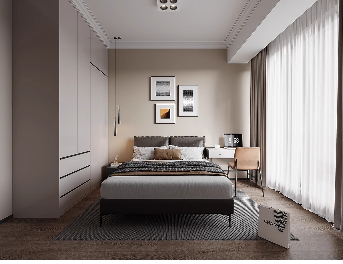 图片[8]-1300张，意式装修设计效果图 极简轻奢风格家装房屋房子客厅卧室室内图库-大怪兽分享