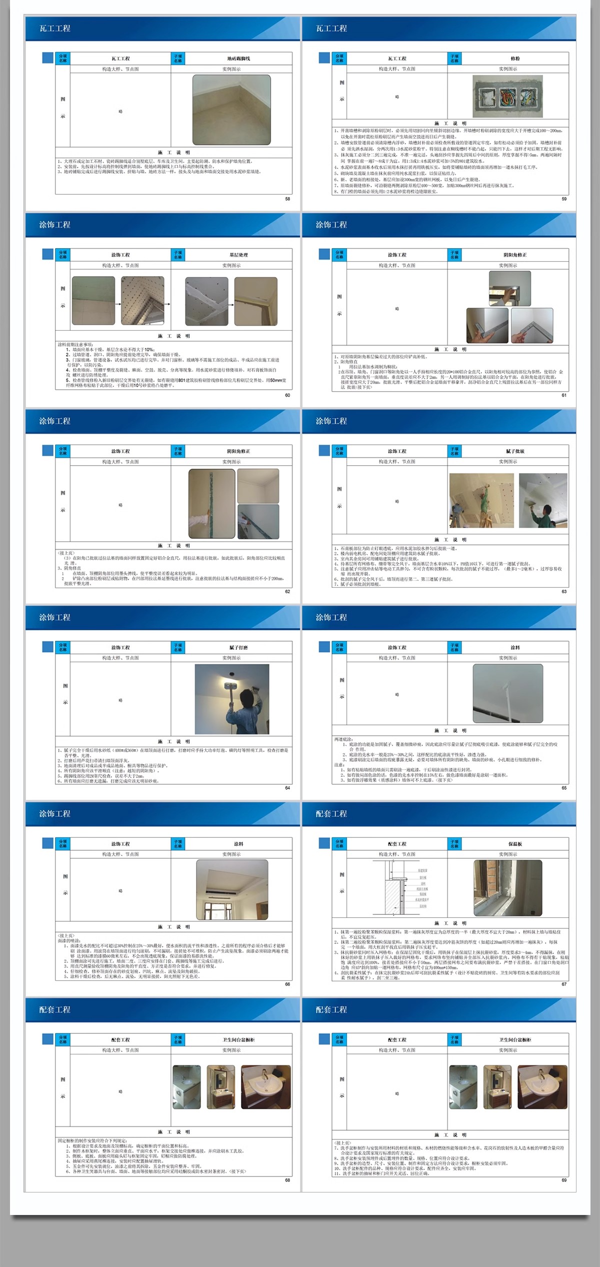 图片[9]-室内装修施工工艺流程PPT模板 装饰公司工程验收标准流程规范手册-大怪兽分享