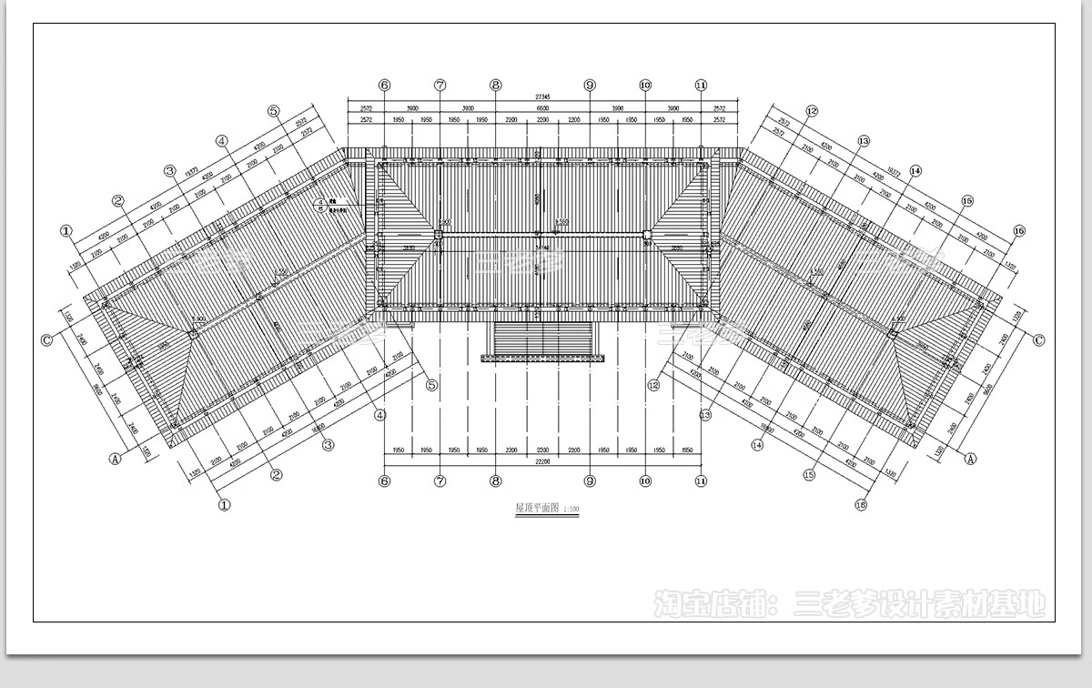 图片[9]-社区党群服务中心CAD施工图 便民办公室平面布置图方案设计图库-大怪兽分享