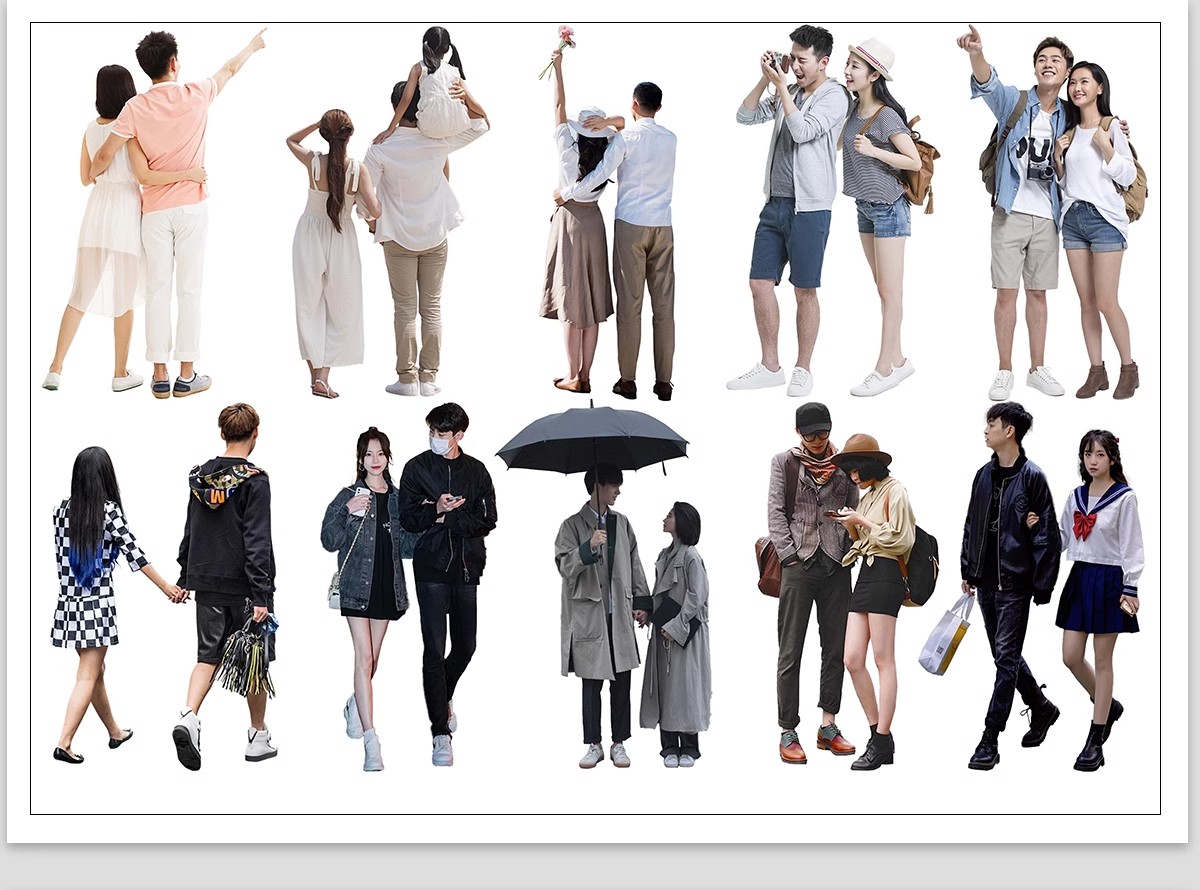 图片[9]-人物青年老人小孩子PS后期素材建筑效果图后期鸟瞰亚洲人PNG免抠-大怪兽分享