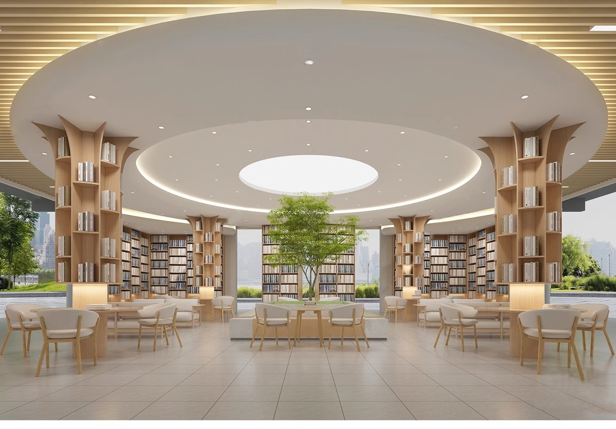 图片[9]-书吧SU模型 工业风书咖图书馆室内设计sketchup书店CAD施工图素材-大怪兽分享