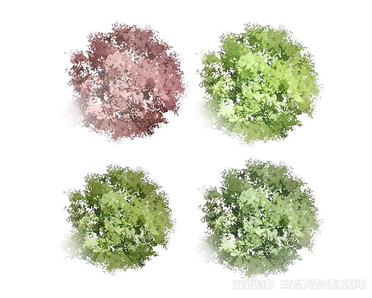 图片[9]-园林景观PS彩色总平面图案笔刷立面填充植物铺装psd分层设计素材-大怪兽分享