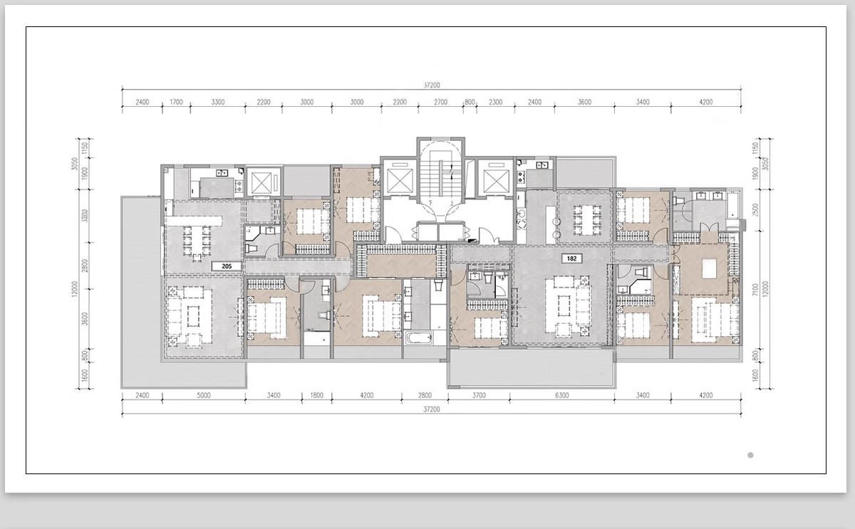 图片[7]-50套，住宅建筑户型图CAD平面图施工图 一梯两户三四户小高层新规大平层-大怪兽分享