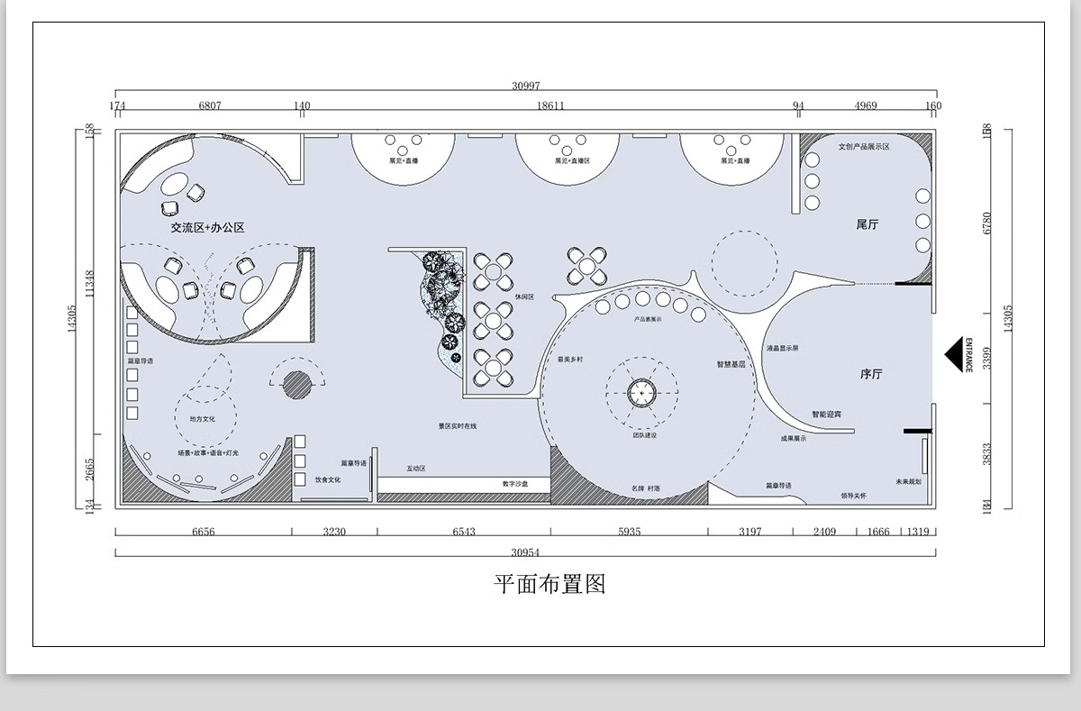 图片[10]-文化展厅CAD平面布置图 室内展馆企业科技历史展览馆方案布局设计-大怪兽分享