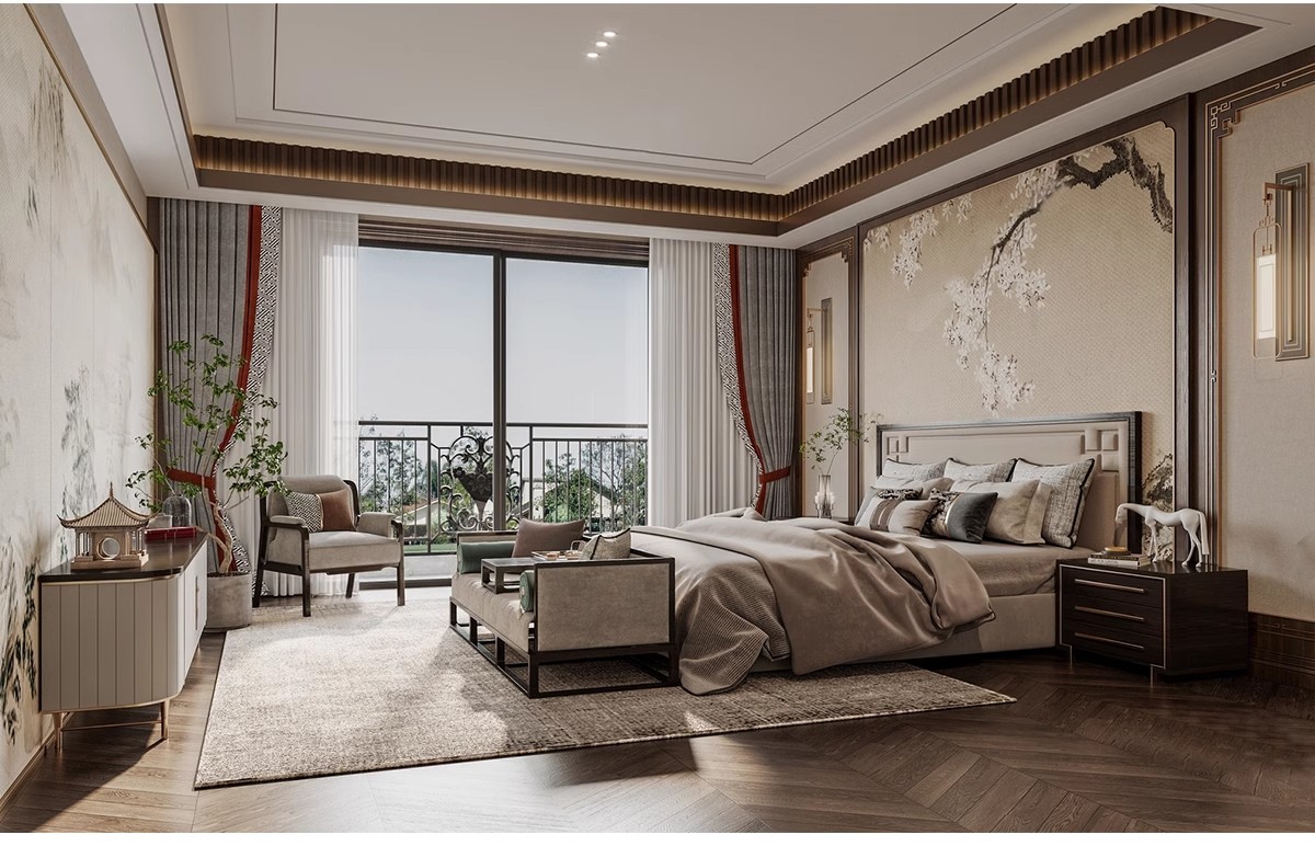 图片[10]-新中式风格SU模型室内家装客厅沙发家具餐桌椅卧室床草图大师素材-大怪兽分享