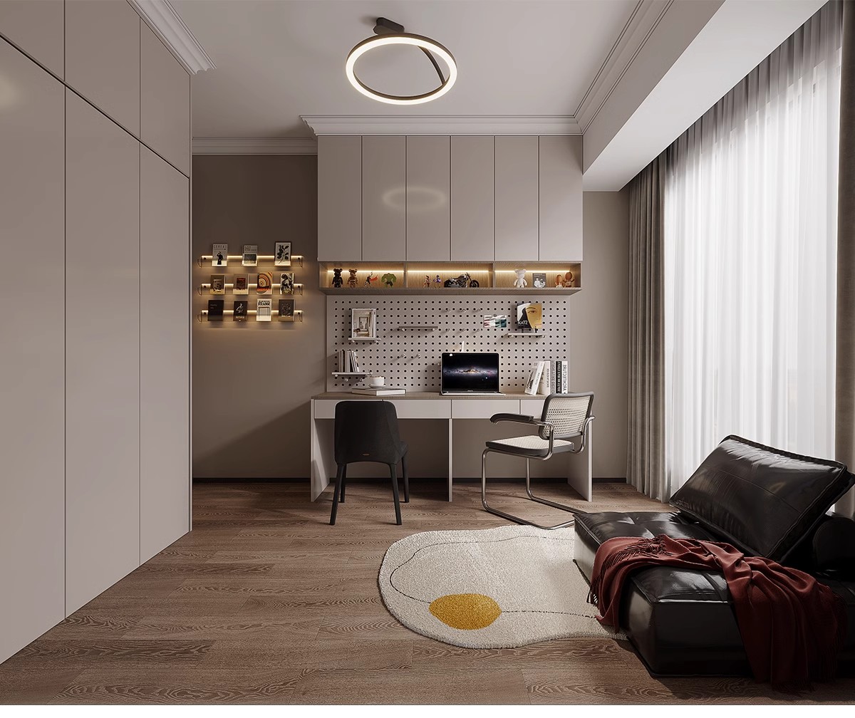 图片[9]-1300张，意式装修设计效果图 极简轻奢风格家装房屋房子客厅卧室室内图库-大怪兽分享